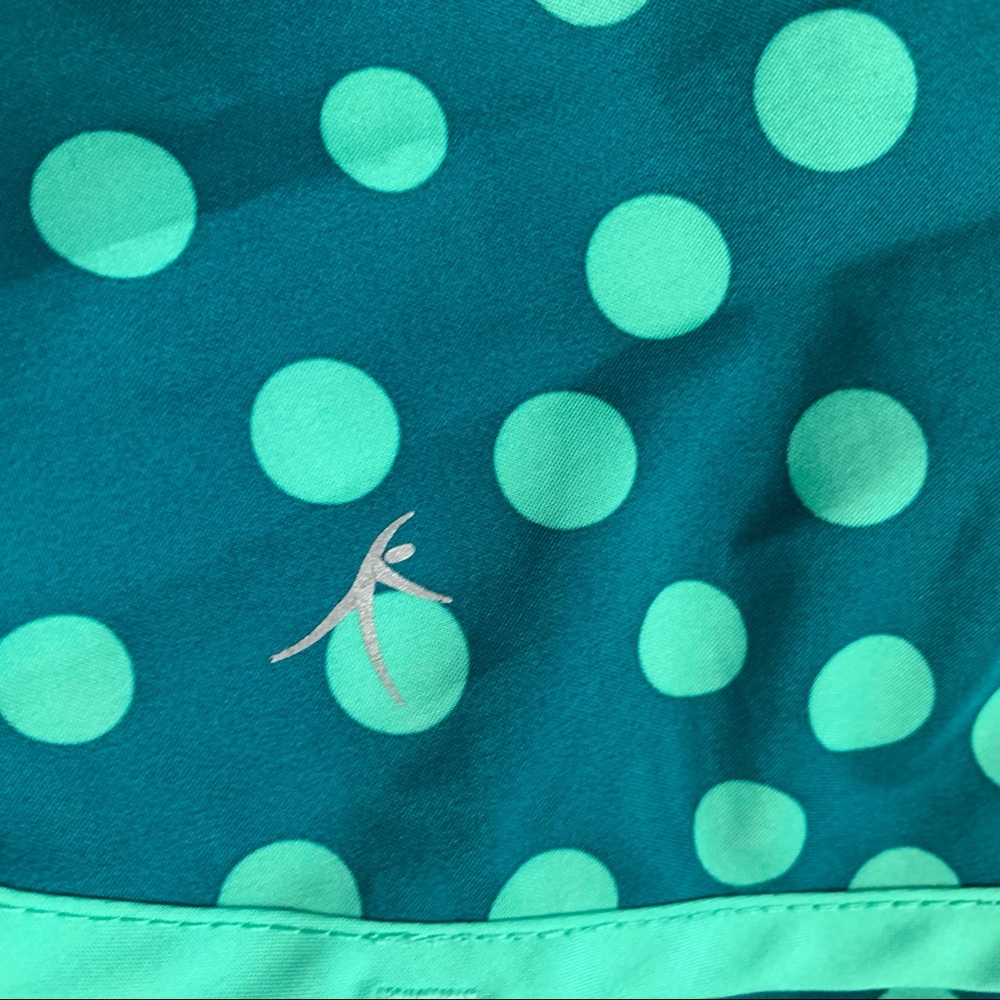 Danskin Now green polka dot athletic shorts Size L - Picture 4 of 10